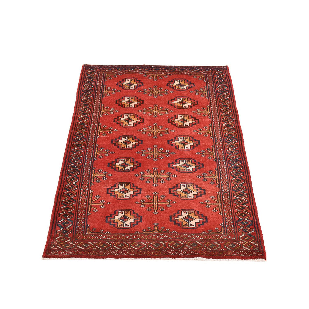 Tapis Turkaman - 116 x 77 cm - rouge