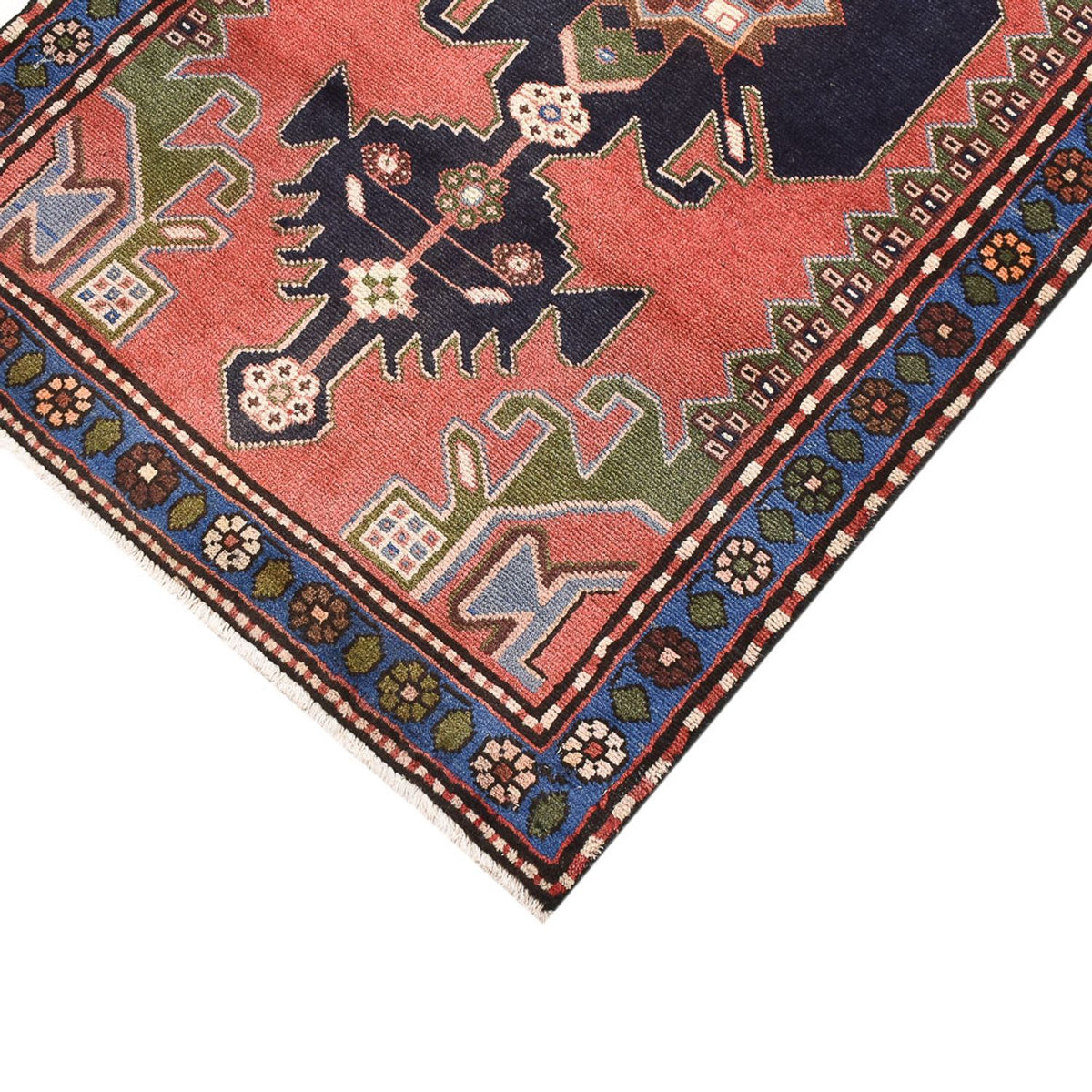 Tapis persan - Nomadic - 128 x 71 cm - rouge