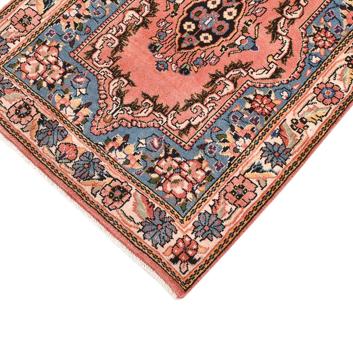 Tapis persan - Nomadic - 97 x 65 cm - rouge clair