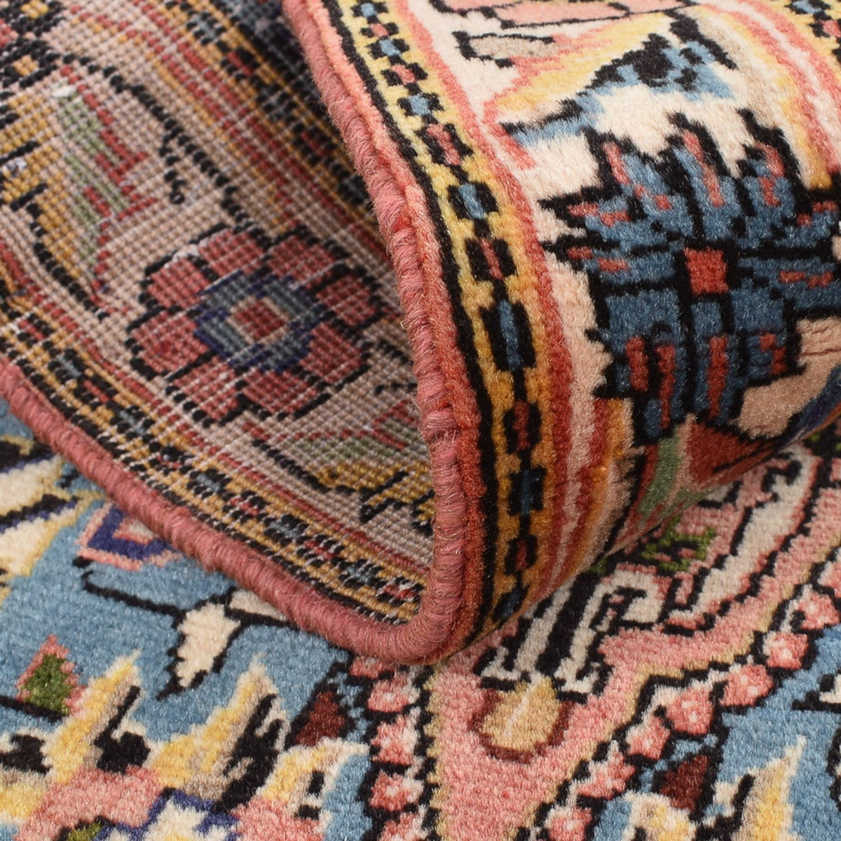 Tapis persan - Nomadic - 97 x 65 cm - rouge clair