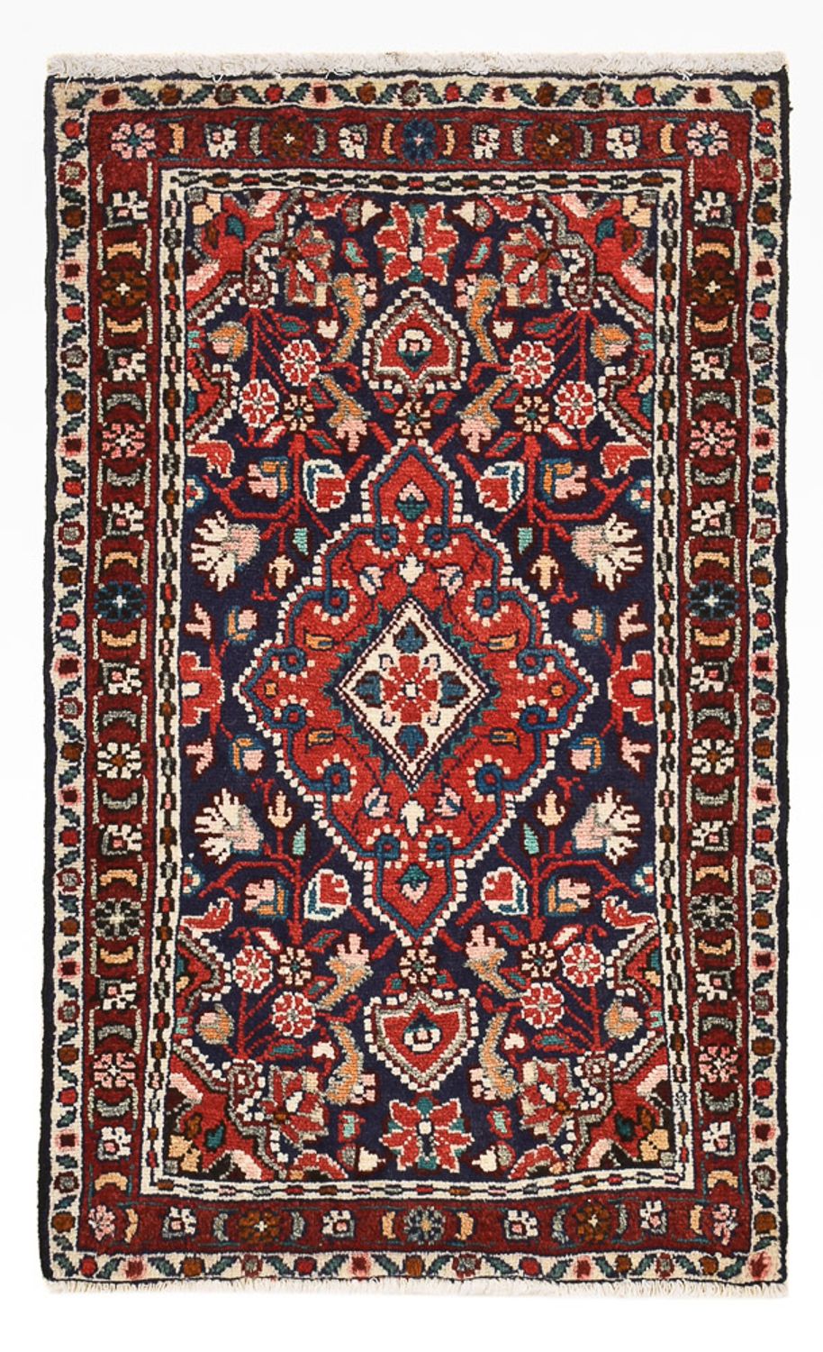 Tapis persan - Nomadic - 93 x 54 cm - rouge foncé