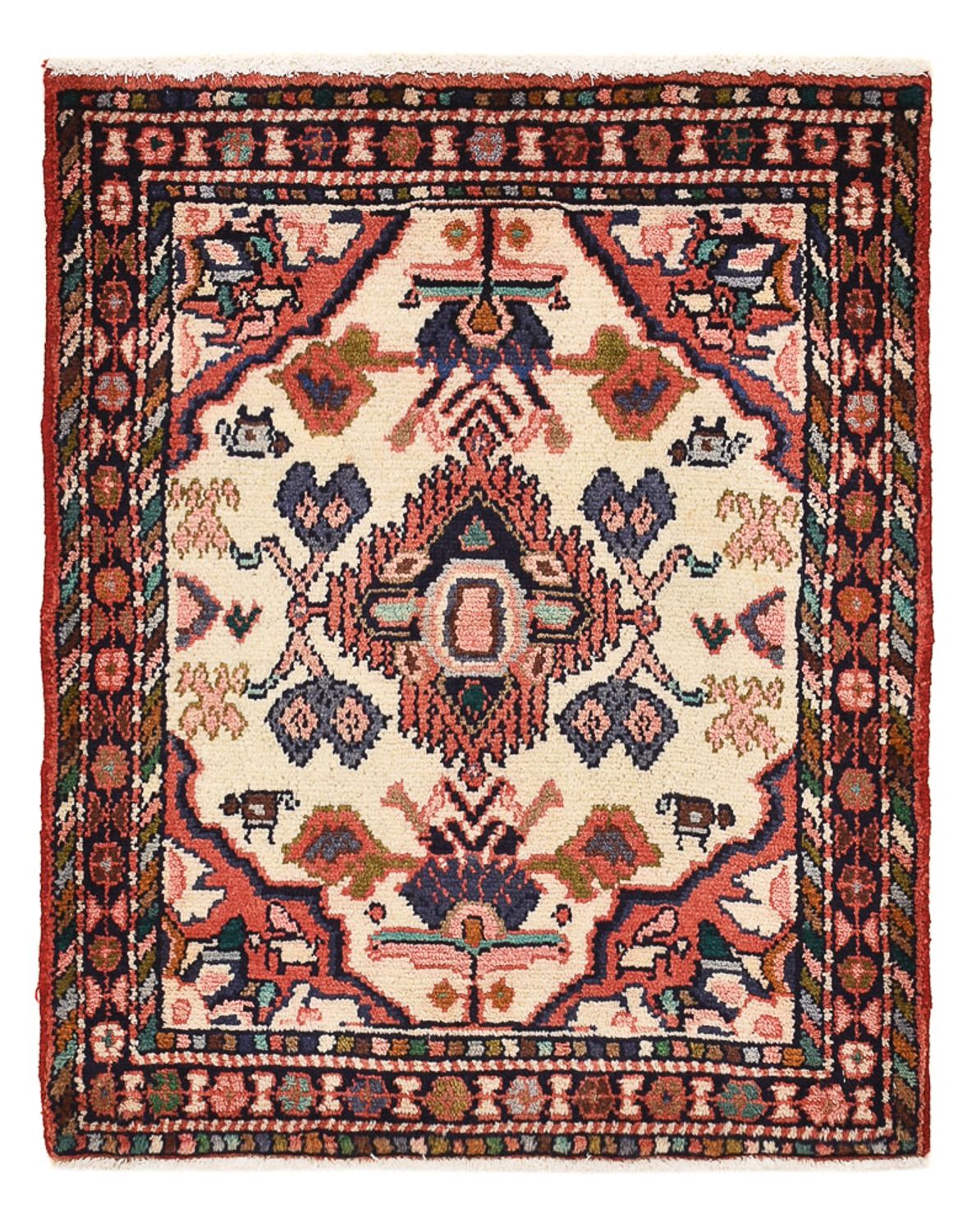 Tapis persan - Nomadic - 75 x 60 cm - multicolore