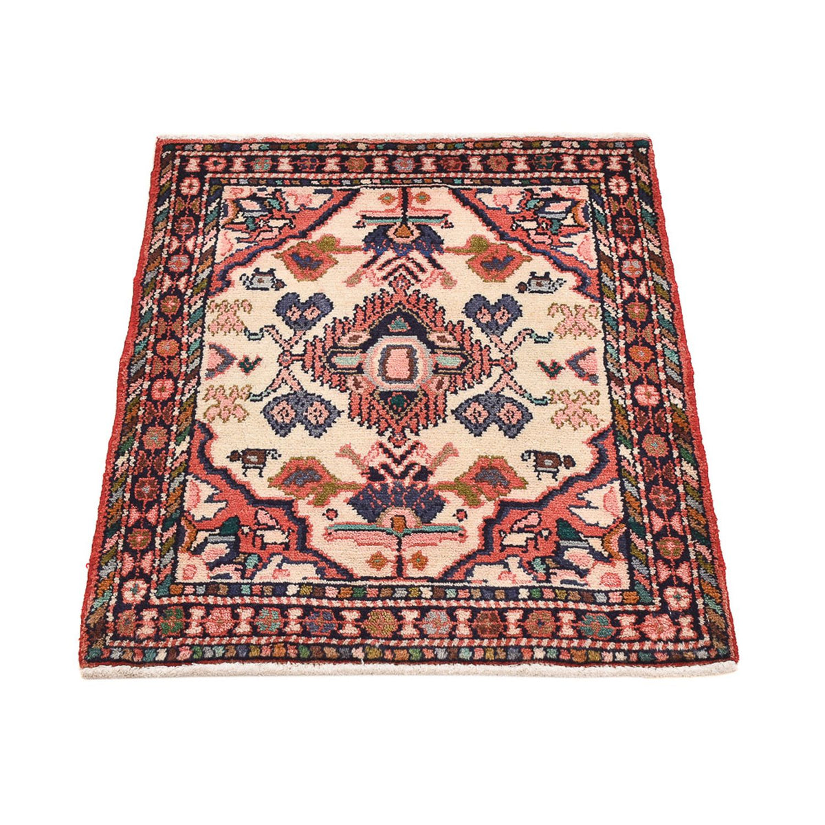 Tapis persan - Nomadic - 75 x 60 cm - multicolore