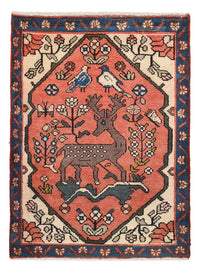 Tapis persan - Nomadic - 92 x 67 cm - rouge clair