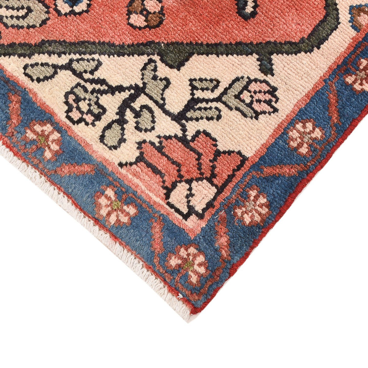 Tapis persan - Nomadic - 92 x 67 cm - rouge clair