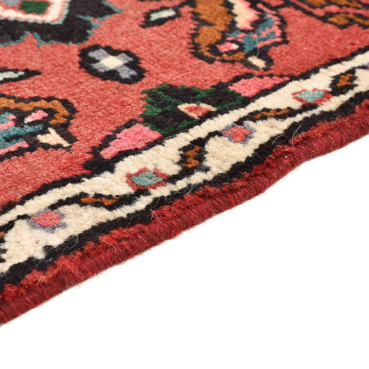Tapis persan - Nomadic - 77 x 54 cm - rouge foncé