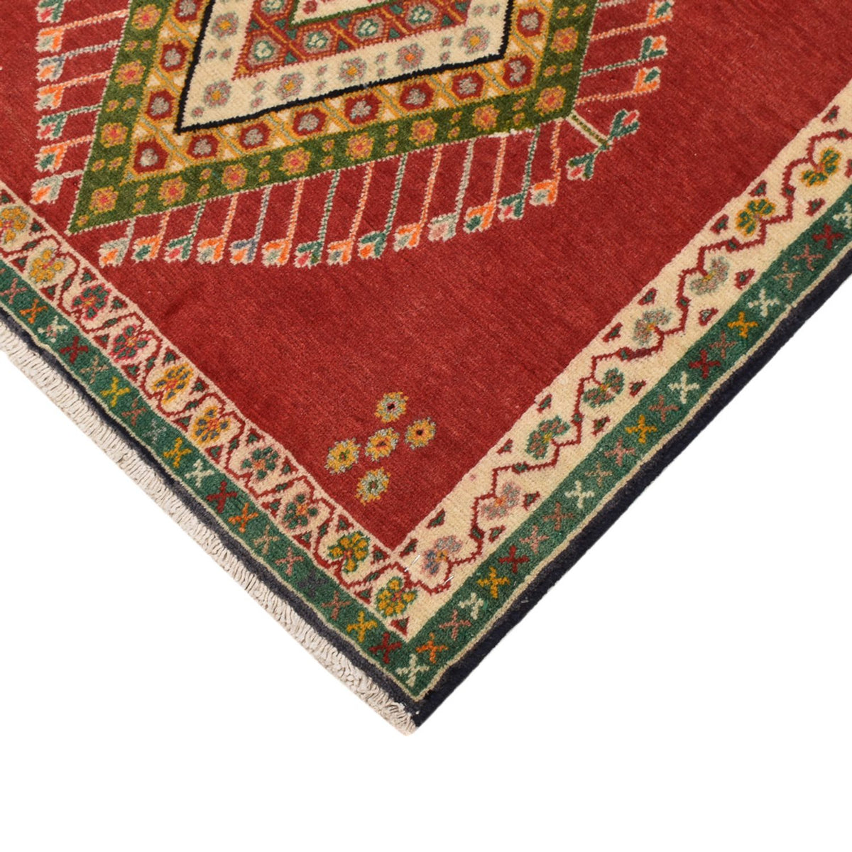 Tapis persan - Nomadic carré  - 65 x 65 cm - rouge