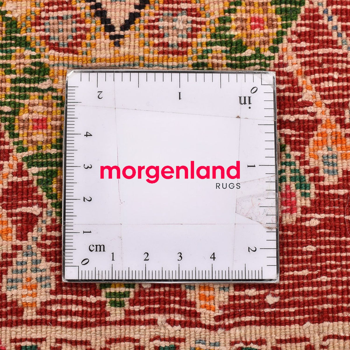 Tapis persan - Nomadic carré  - 65 x 65 cm - rouge