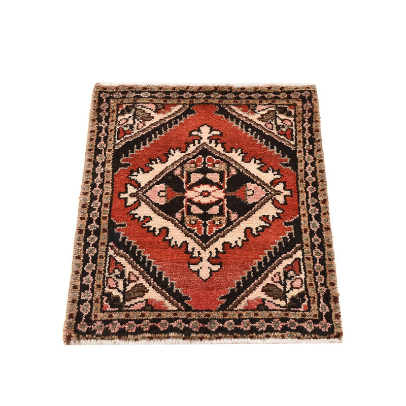 Tapis persan - Nomadic carré  - 63 x 47 cm - rouge
