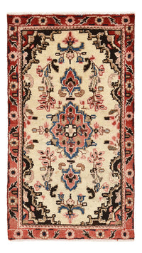 Tapis persan - Nomadic - 101 x 56 cm - beige clair