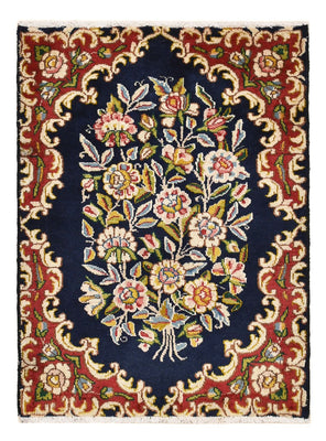 Tapis persan - Nomadic - 70 x 53 cm - bleu foncé