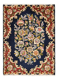 Tapis persan - Nomadic - 70 x 53 cm - bleu foncé