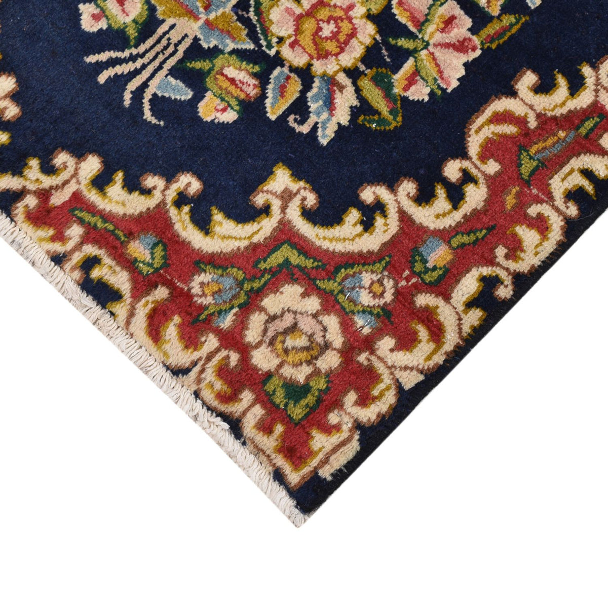 Tapis persan - Nomadic - 70 x 53 cm - bleu foncé