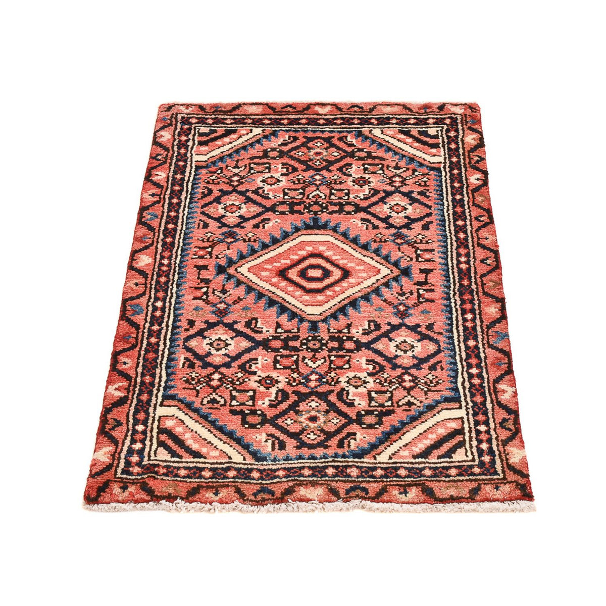 Tapis persan - Nomadic - 92 x 55 cm - rouge clair