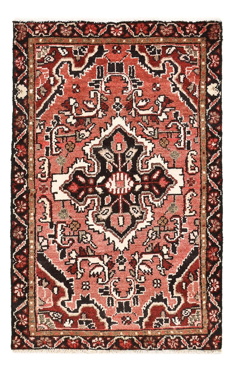 Tapis persan - Nomadic - 93 x 59 cm - rouge clair