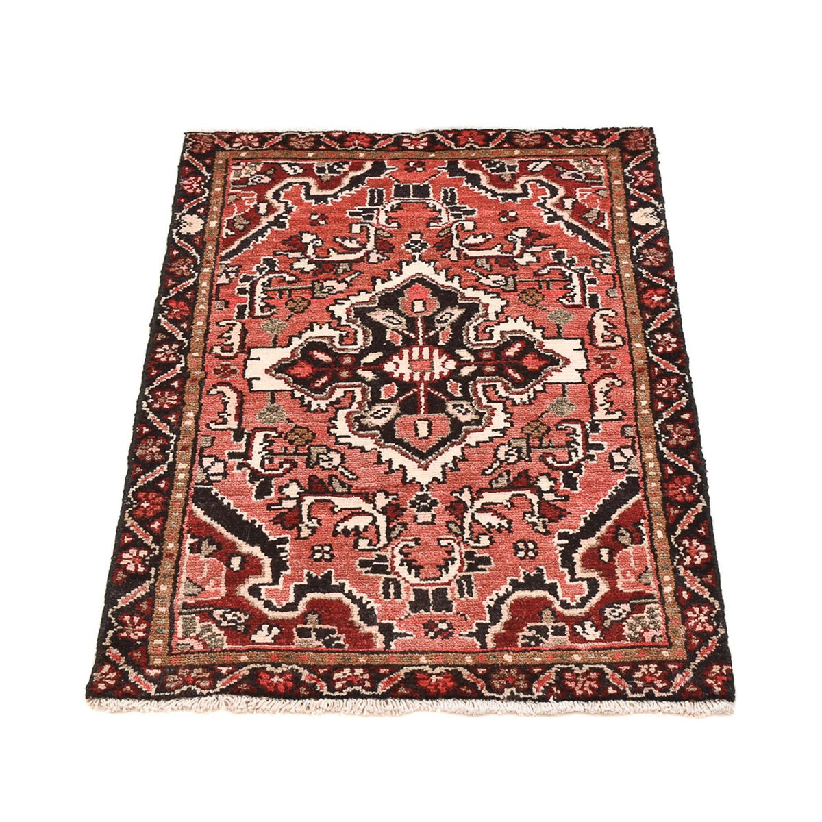 Tapis persan - Nomadic - 93 x 59 cm - rouge clair