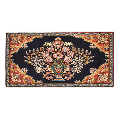 Tapis persan - Nomadic - 115 x 60 cm - rouge foncé