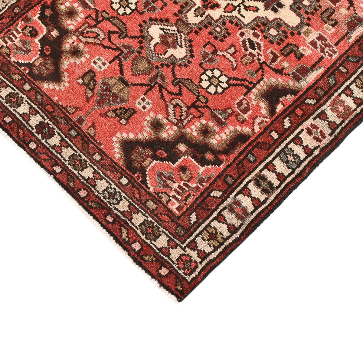 Tapis persan - Nomadic - 100 x 62 cm - rouge clair