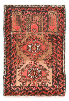 Tapis persan - Nomadic - 74 x 52 cm - rouge