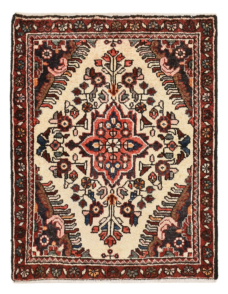 Tapis persan - Nomadic - 77 x 60 cm - beige clair