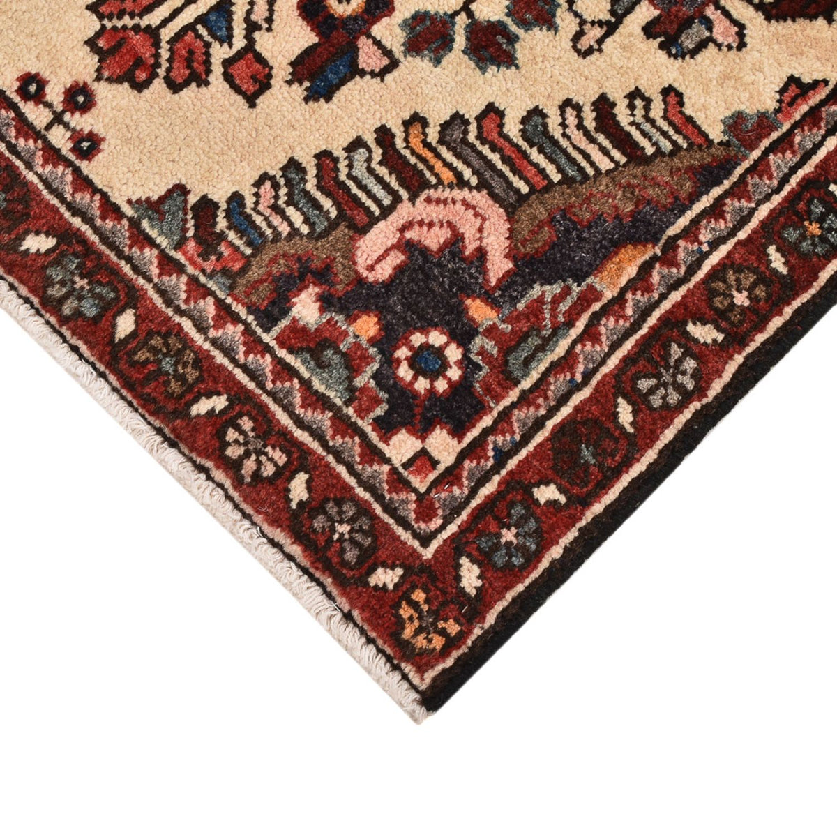 Tapis persan - Nomadic - 77 x 60 cm - beige clair