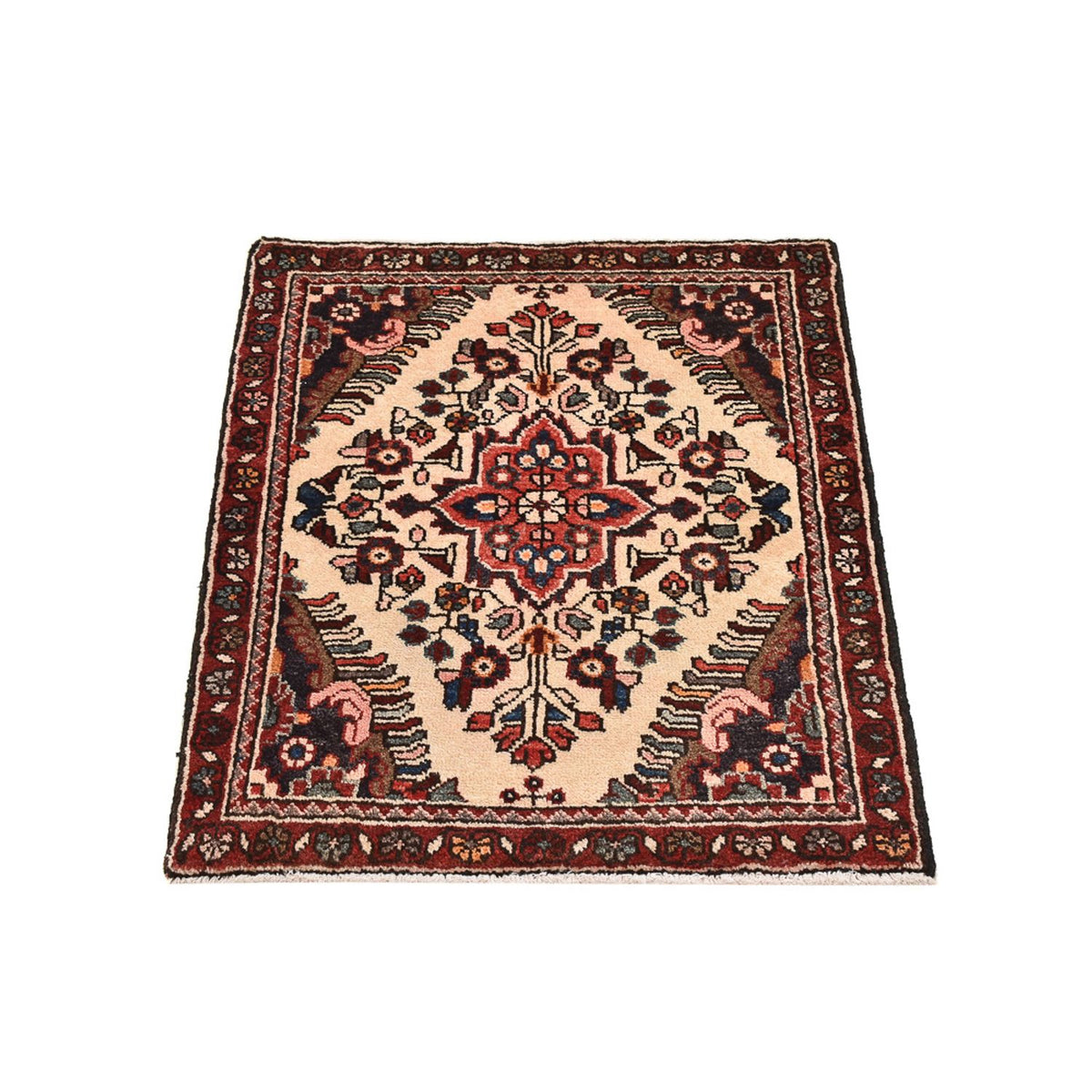 Tapis persan - Nomadic - 77 x 60 cm - beige clair