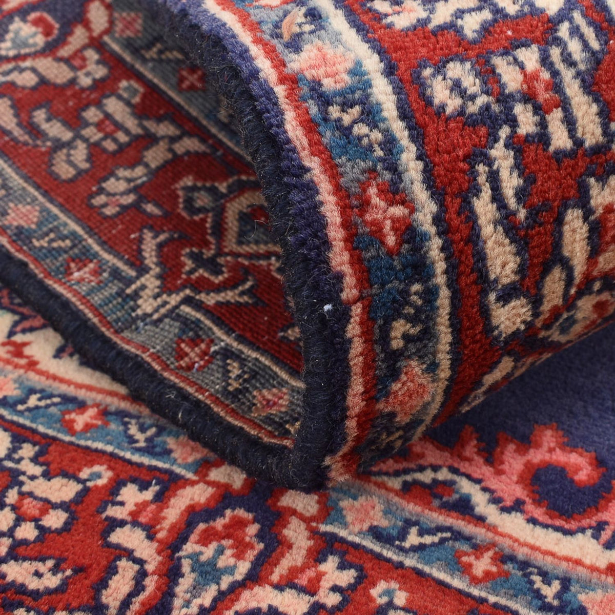 Tapis persan - Nomadic - 100 x 68 cm - bleu foncé