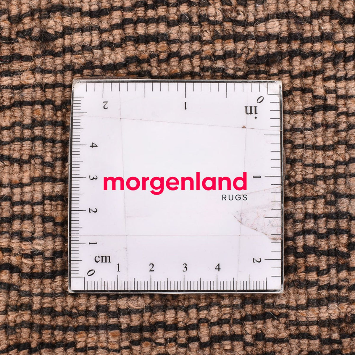 Tapis persan - Nomadic carré  - 80 x 37 cm - beige foncé