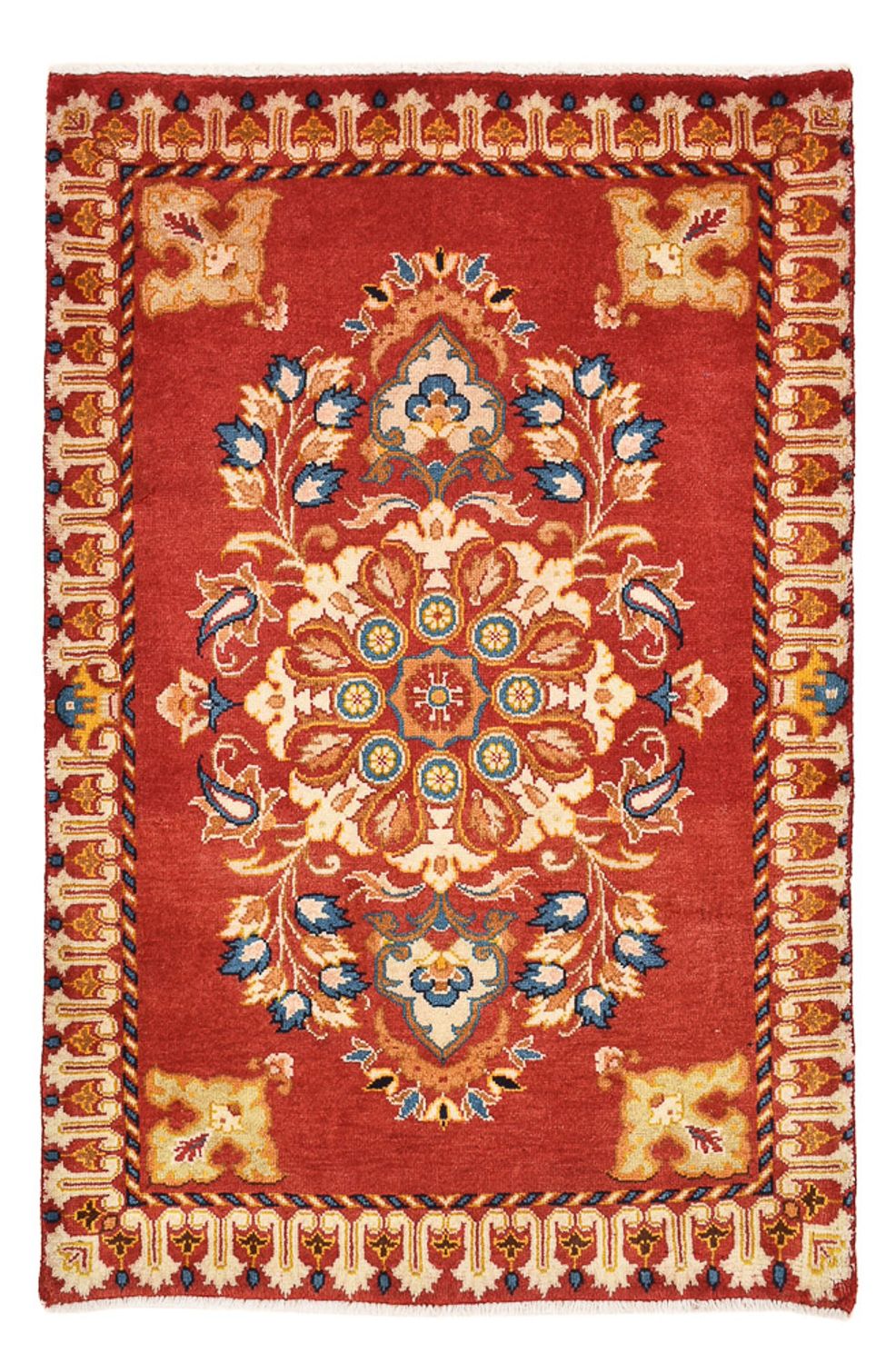 Tapis persan - Nomadic - 93 x 64 cm - rouge