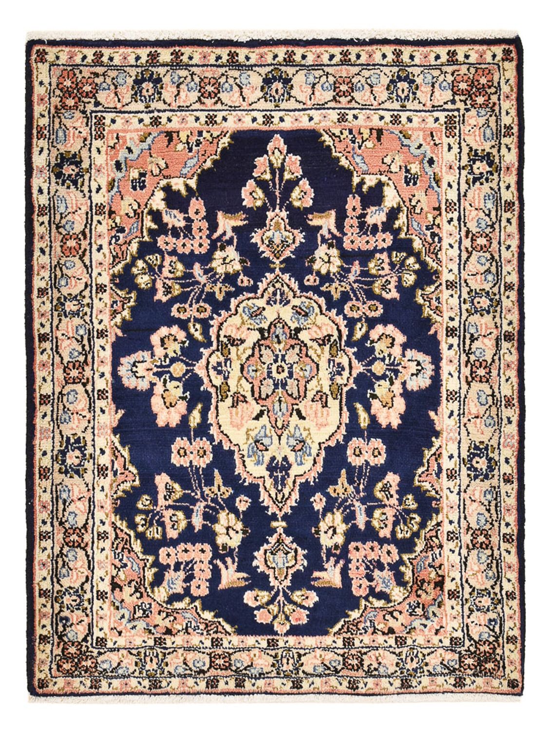 Tapis persan - Nomadic - 87 x 65 cm - bleu foncé