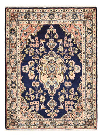 Tapis persan - Nomadic - 87 x 65 cm - bleu foncé