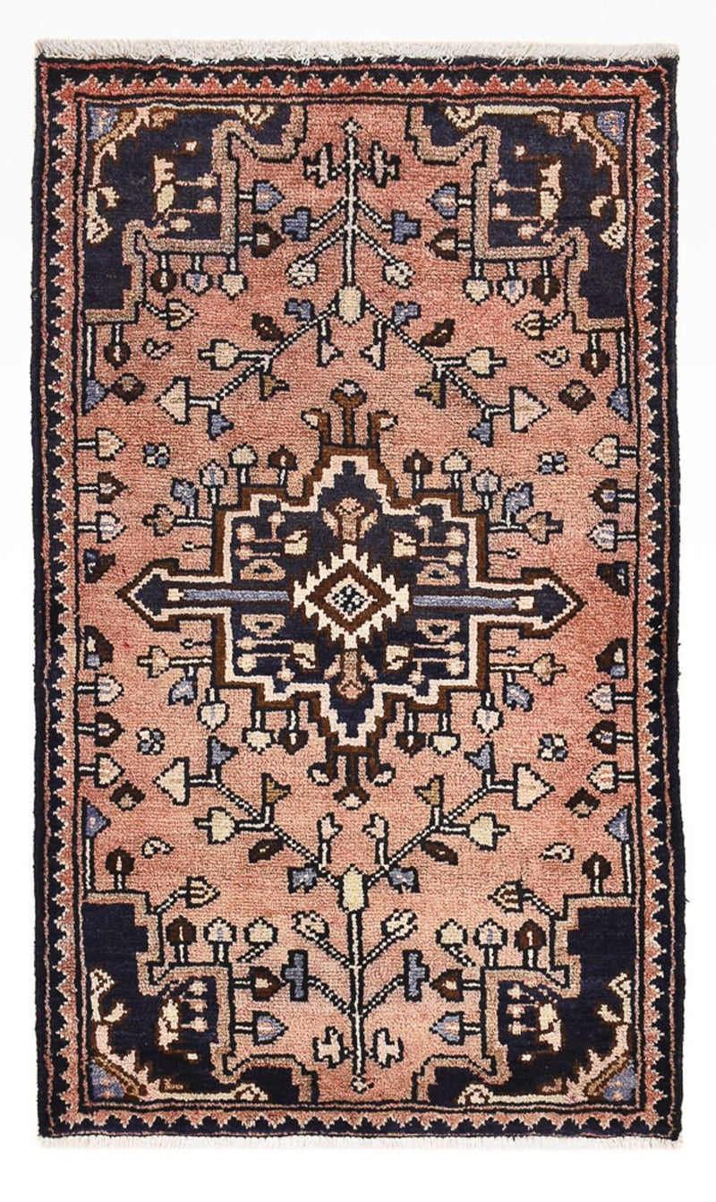 Tapis persan - Nomadic - 92 x 54 cm - rouge clair