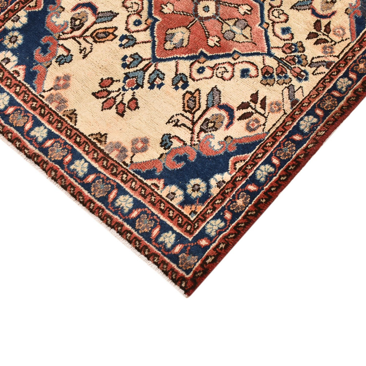 Tapis persan - Nomadic - 75 x 58 cm - beige