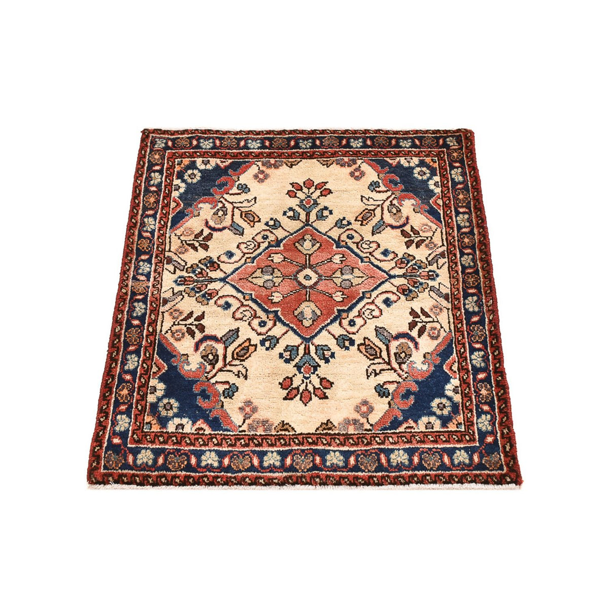 Tapis persan - Nomadic - 75 x 58 cm - beige