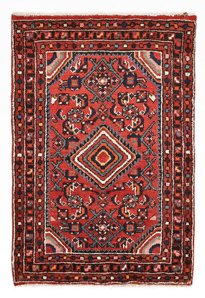 Tapis persan - Nomadic - 85 x 60 cm - rouge