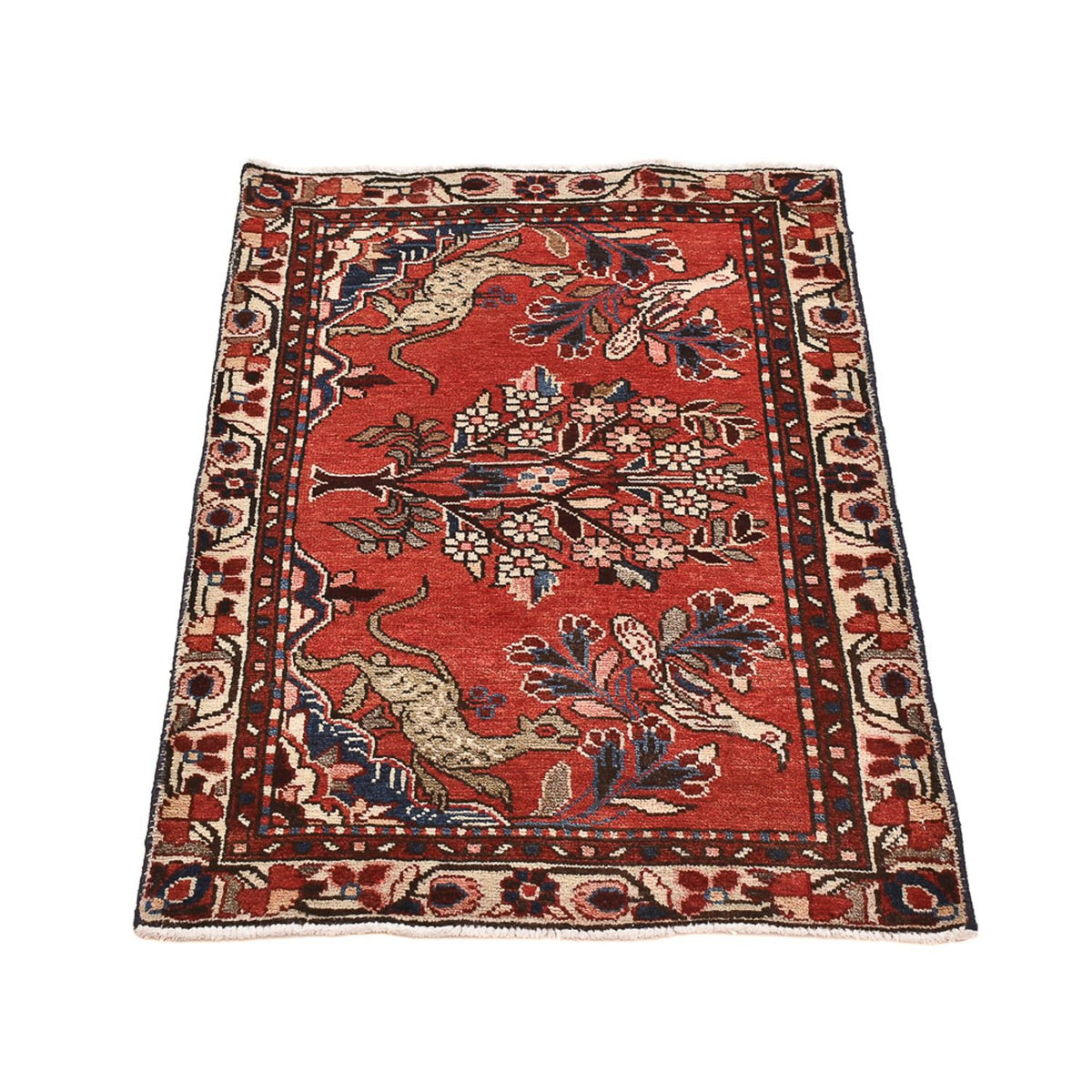 Tapis persan - Nomadic - 108 x 67 cm - rouge