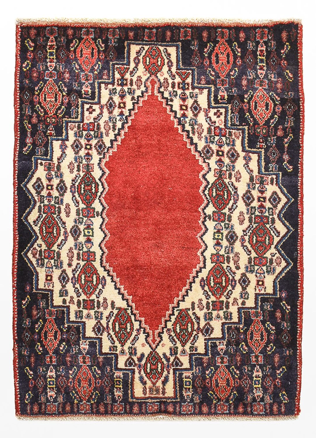Tapis persan - Nomadic - 83 x 63 cm - rouge