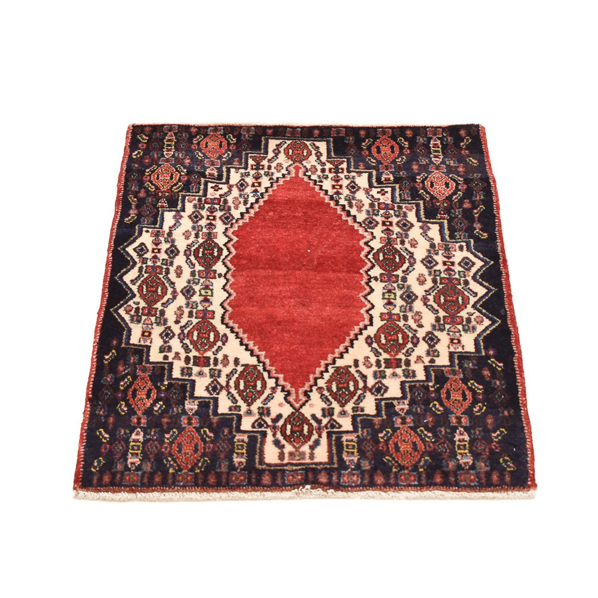 Tapis persan - Nomadic - 83 x 63 cm - rouge
