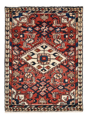 Tapis persan - Nomadic - 75 x 56 cm - rouge