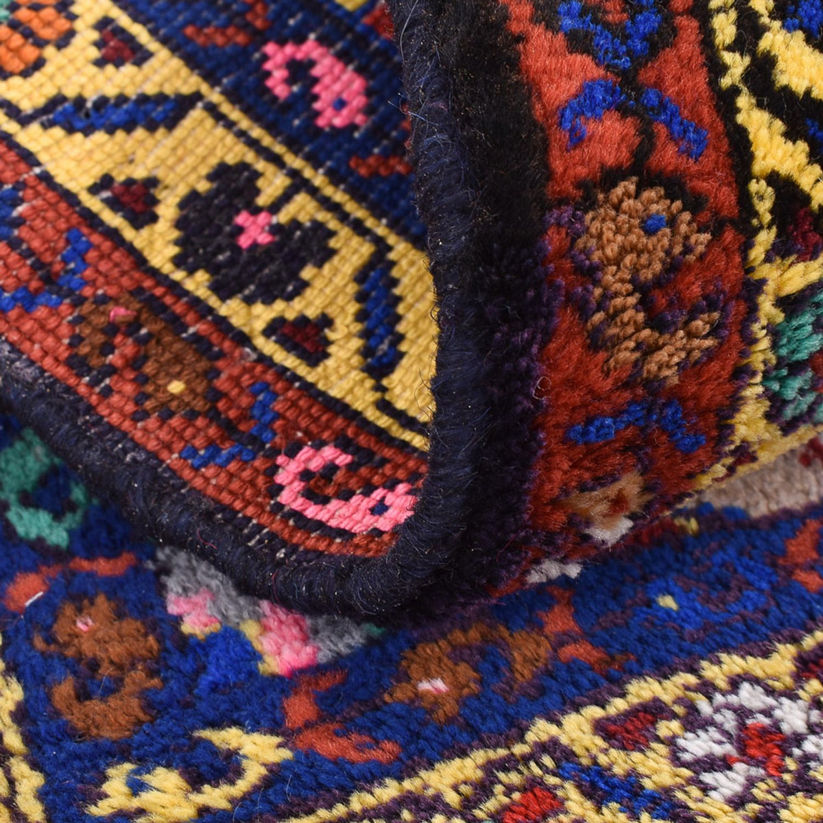 Tapis persan - Nomadic - 80 x 61 cm - rouge