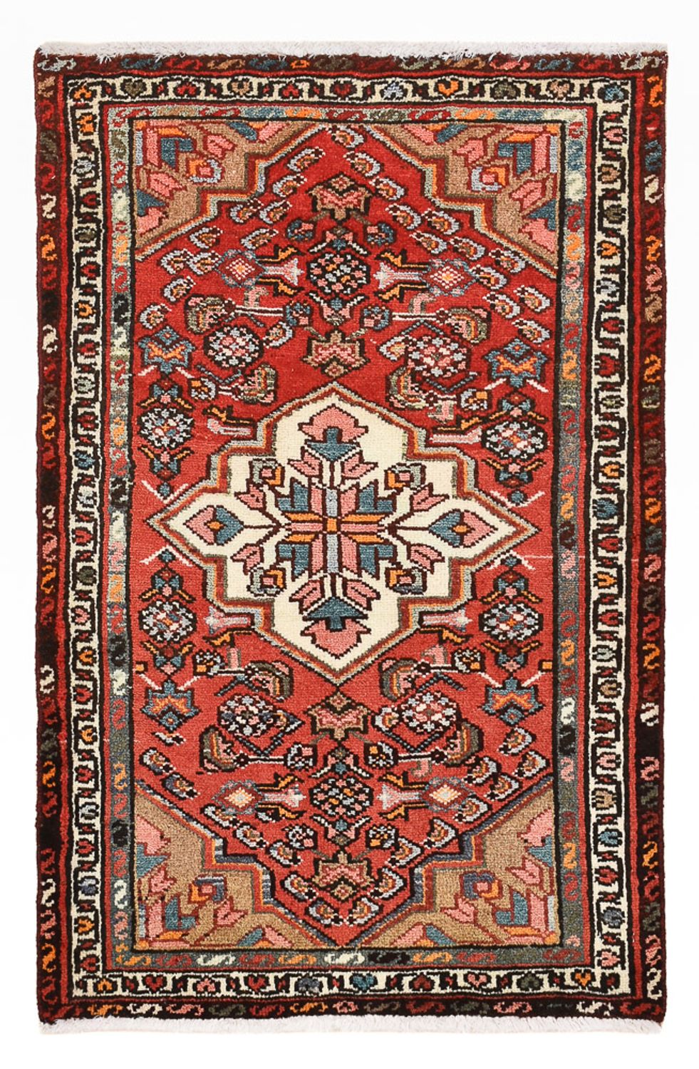 Tapis persan - Nomadic - 95 x 65 cm - rouge