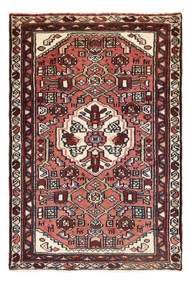 Tapis persan - Nomadic - 97 x 67 cm - rouge clair