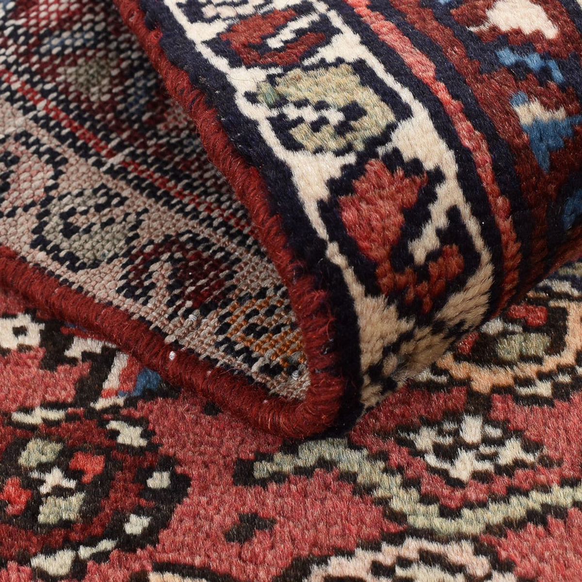 Tapis persan - Nomadic - 97 x 67 cm - rouge clair