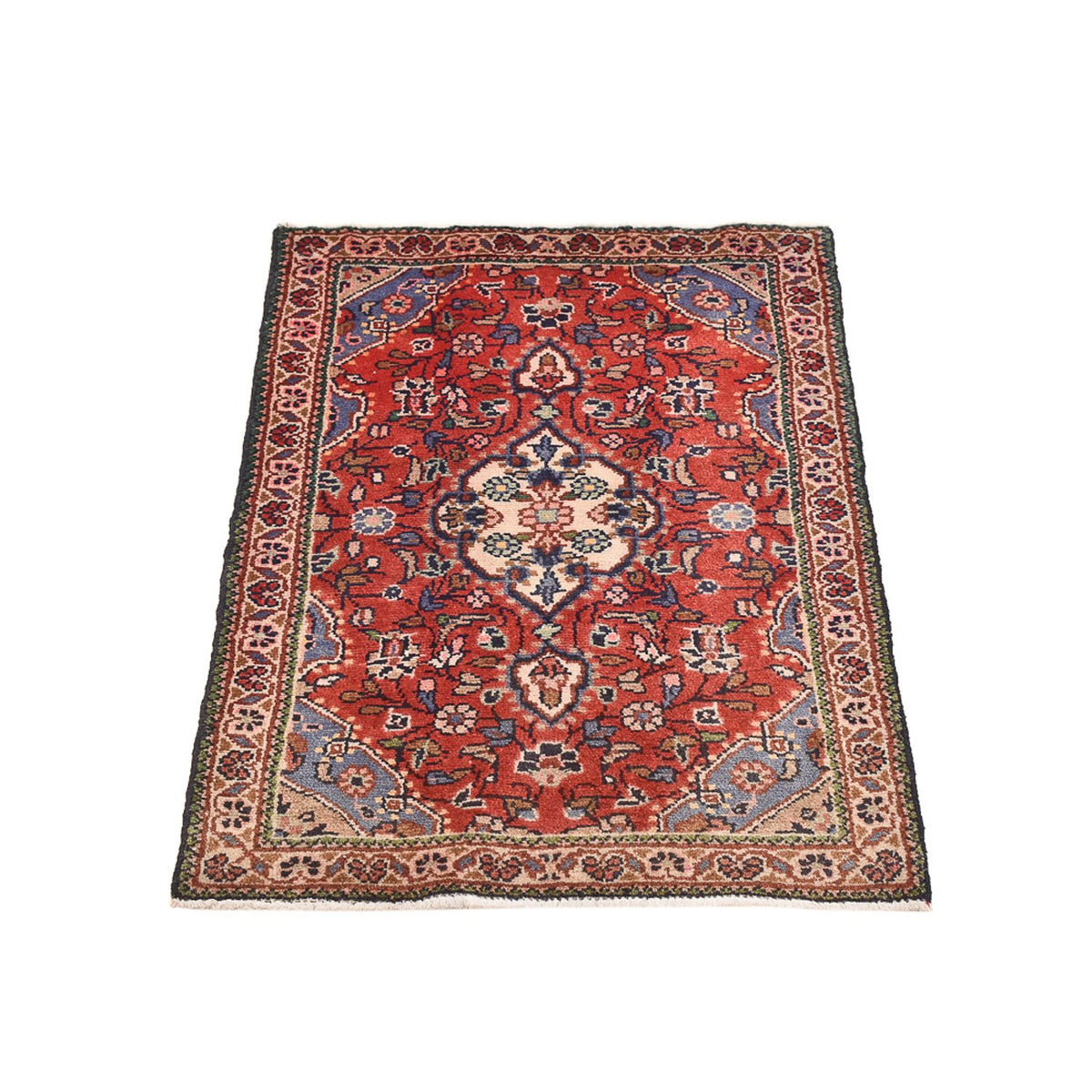 Tapis persan - Nomadic - 88 x 60 cm - rouge