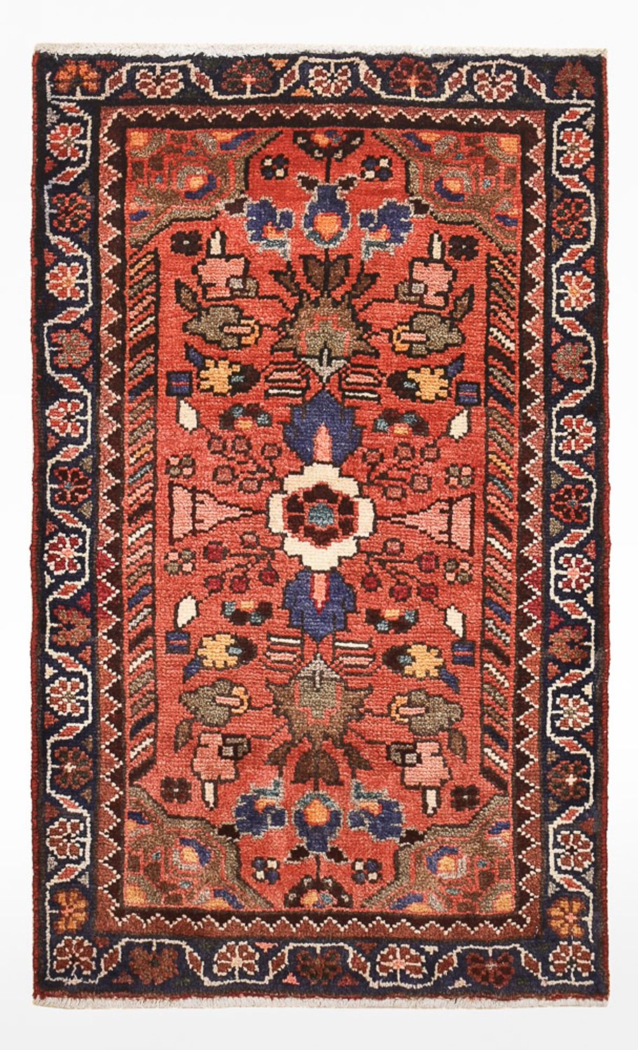 Tapis persan - Nomadic - 87 x 53 cm - rouge