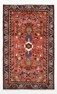 Tapis persan - Nomadic - 87 x 53 cm - rouge