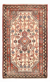 Tapis persan - Nomadic - 101 x 62 cm - rouge clair