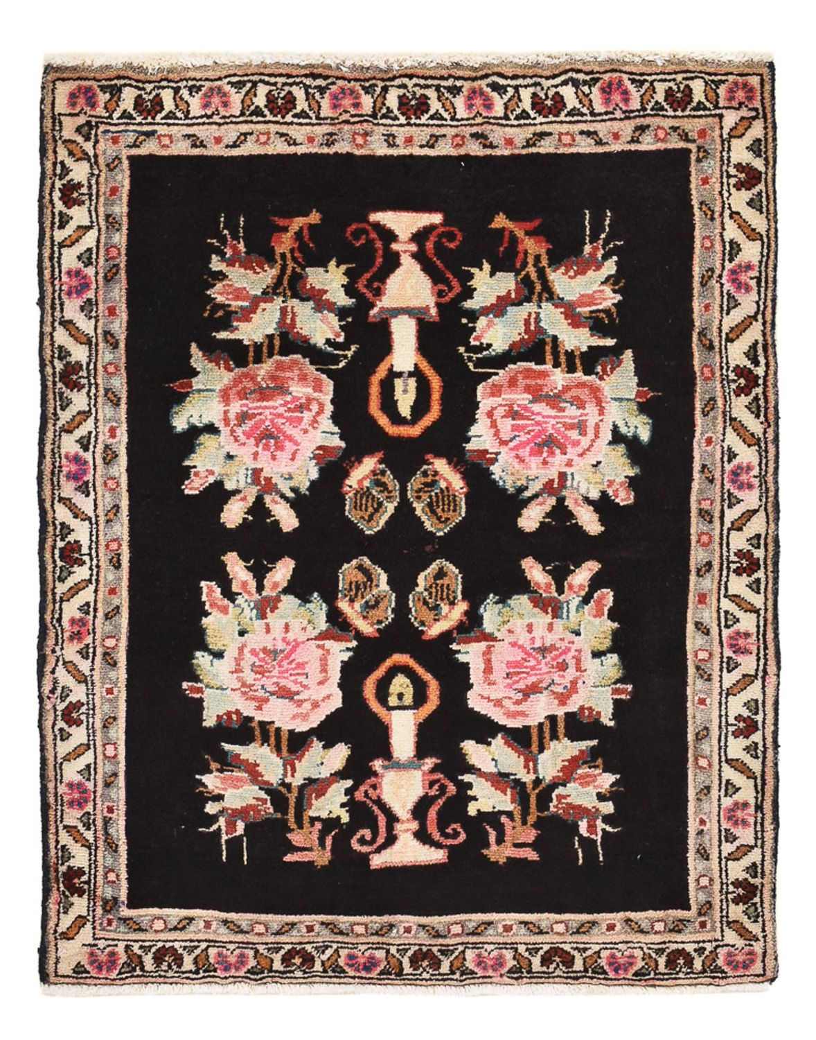 Tapis persan - Nomadic - 85 x 68 cm - bleu foncé