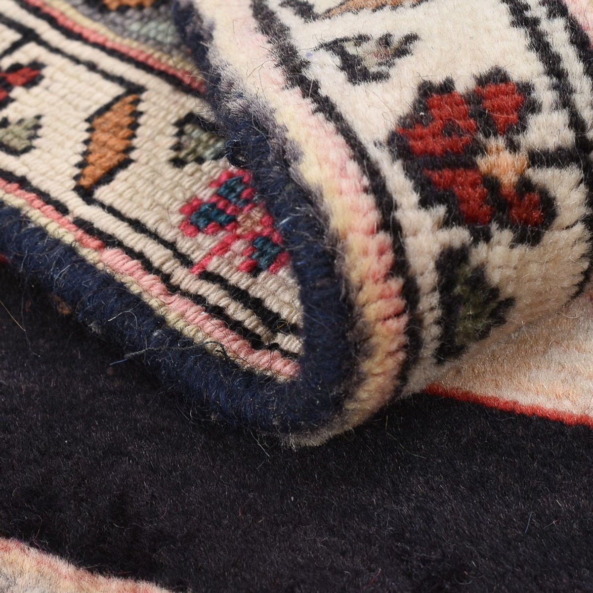 Tapis persan - Nomadic - 85 x 68 cm - bleu foncé