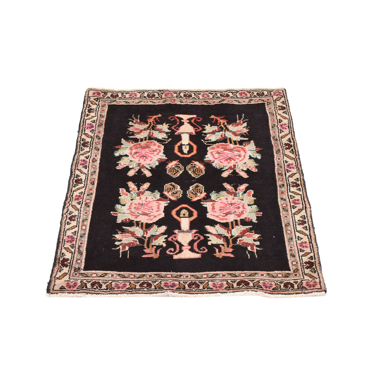 Tapis persan - Nomadic - 85 x 68 cm - bleu foncé